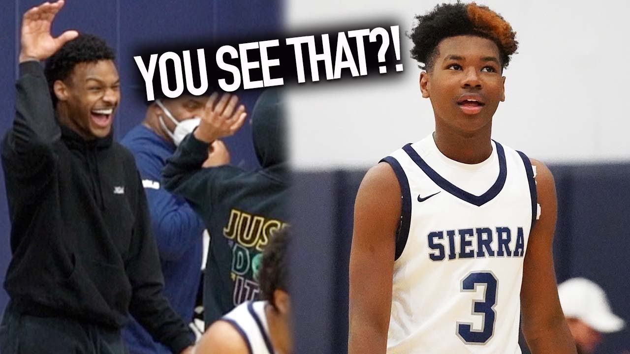 Bronny Hyped Up Bryce James Last Game Of His Sierra Canyon Season!