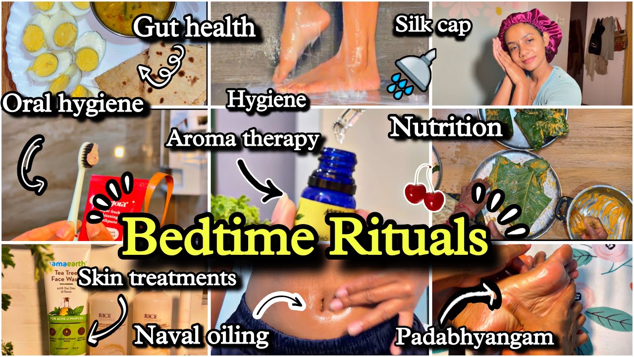 Bedtime Rituals 😴✨🌙🩷 night routine, hygiene, oral care, naval oiling….