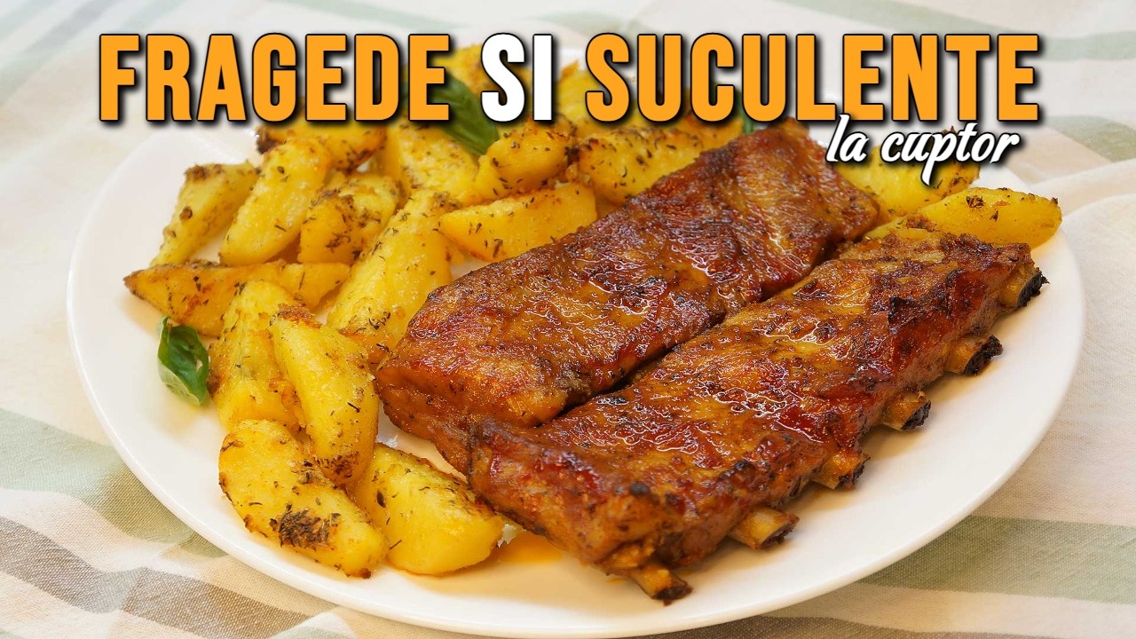 Costite de porc la cuptor cu cartofi | Retete culinare cu Dana Valery
