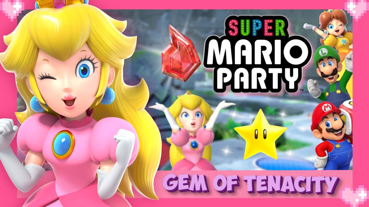 💗 Super Mario Party (Gem of Tenacity) 01 - Peach Gameplay 💗