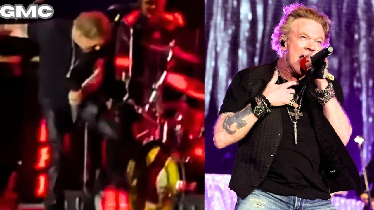 Причина, по которой вокалист Guns N' Roses Эксл Роуз пнул своего барабанщика Айзека Карпентера ми...