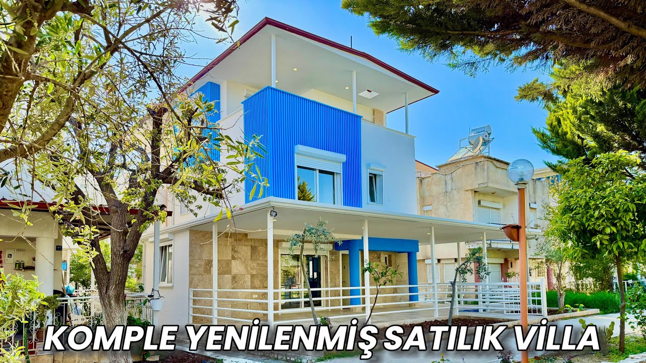 Didim Merkezde Önü Yeşil Alan Komple Yenilenmiş Masrafsız Satılık Geniş Verandalı Villa / No:268