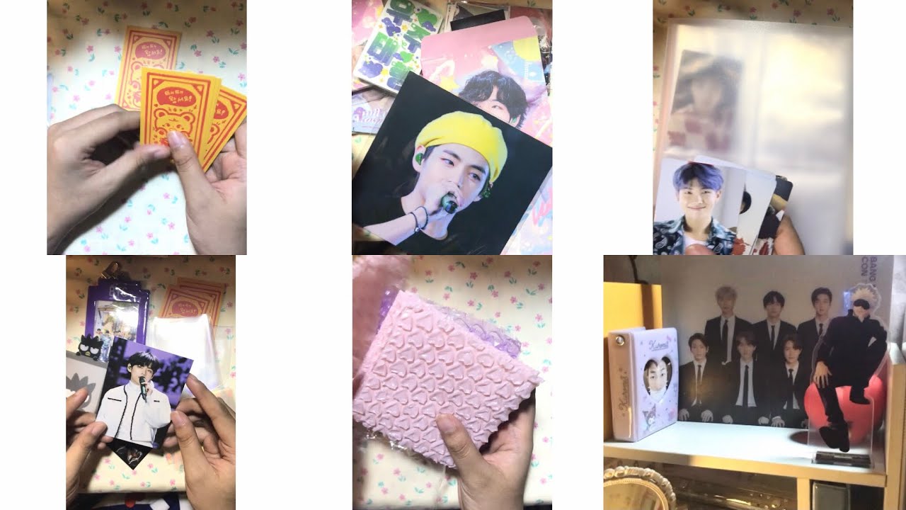 (Unboxing)  Dicon Tae,RM& some fansite/fanmade good & TaeHyung mic 🎤 (pc) ,Gojo stand ,etc .....