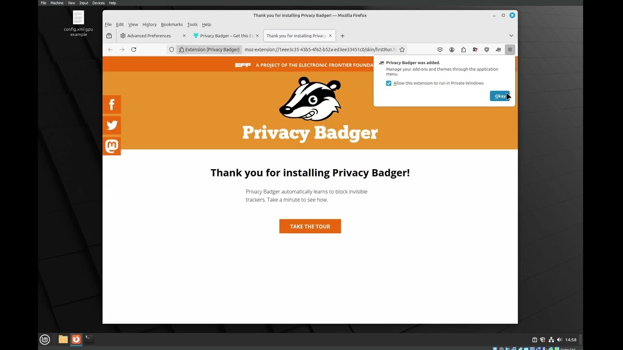 Configuring Firefox on Linux for security!