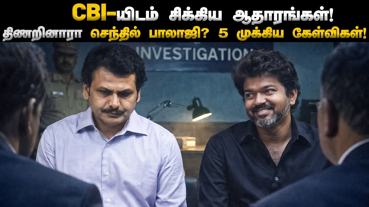 CBI கையில் சிக்கிய ரகசிய ஆதாரம்! Senthil Balaji-யிடம் கேட்கப்பட்ட அந்த 5 கேள்விகள்! | Karur case