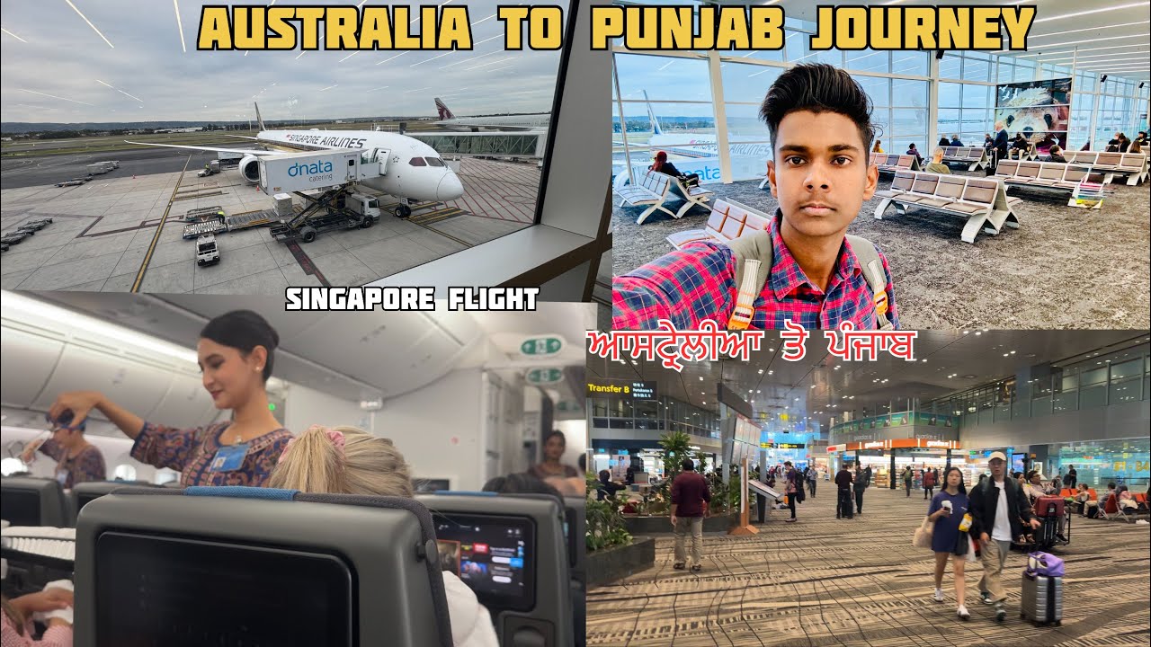 Australia To India Journey🇦🇺 || Emotional 😭 || Singapore Airlines 
