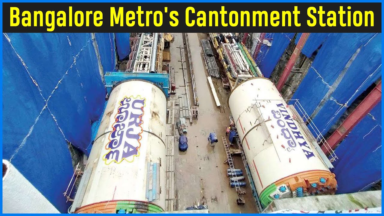 Namma Metro Pink Line Construction || Phase 2 Underground Working || Namma Metro Cantonment Station