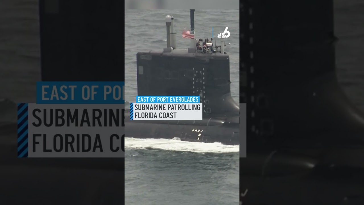 Submarine spotted patrolling near Florida coast