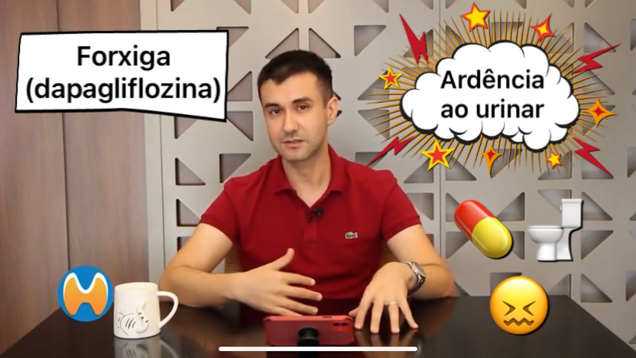 Ard&ecirc;ncia ao urinar com dapagliflozina (Forxiga)