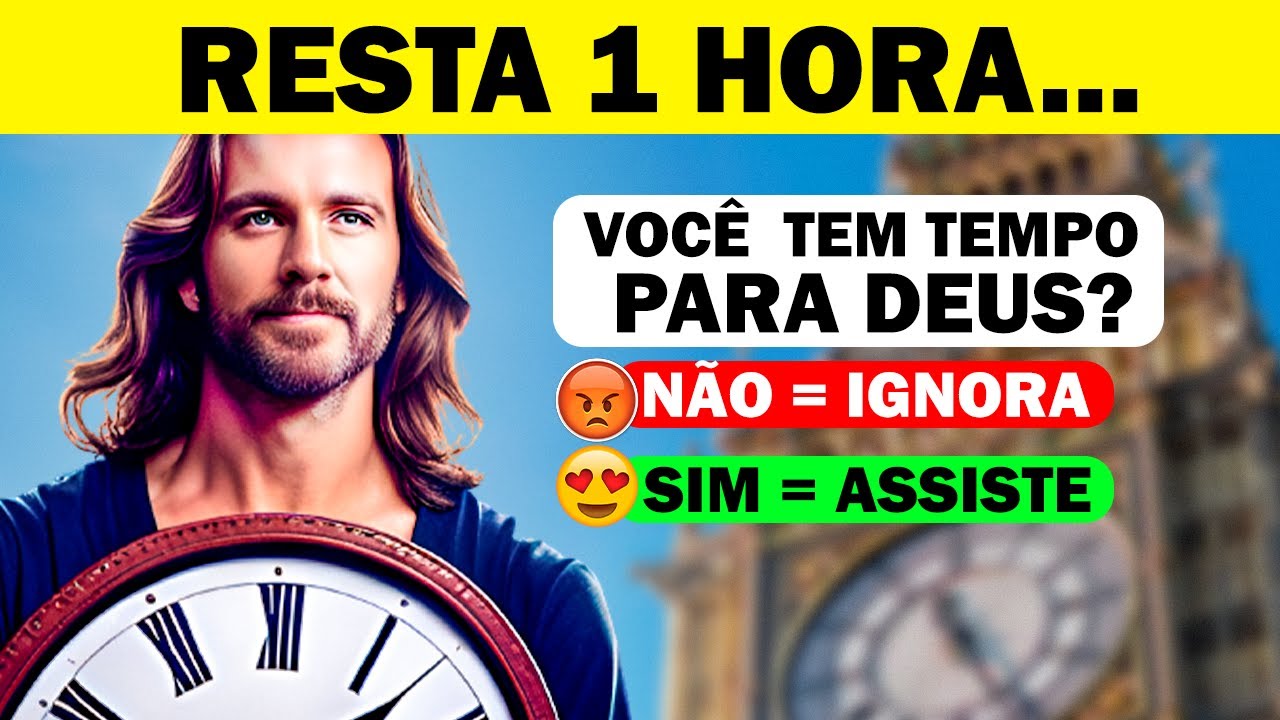 🕗  Se você NÃO tem tempo pra Deus então pode pular esse vídeo | Mensagem de Deus🙏