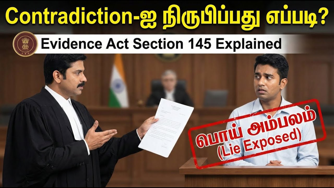 கேஸ் ஜெயிக்க இதுதான் வழி Contradiction-ஐ நிரூபிப்பது எப்படி?Evidence Act Section 145 Explained Tamil