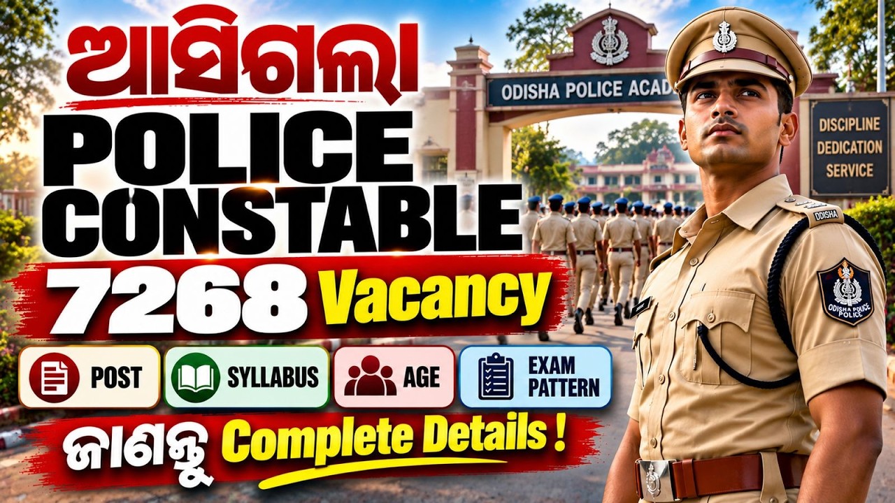 Odisha Police Recruitment 2026 |Odisha Police Constable Syllabus 2026, Post, Age Limit, Apply Online
