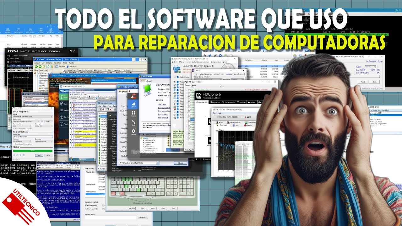 Todos los programas que uso para reparar computadoras