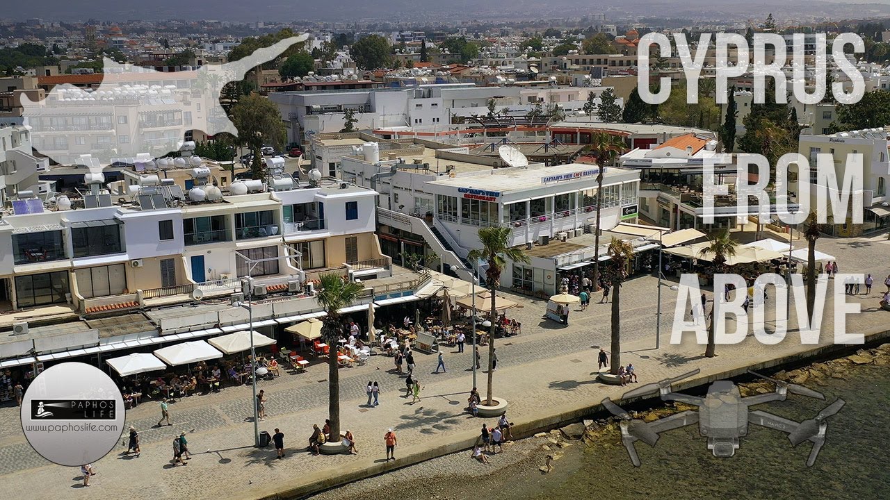 Paphos Seafront From Above - Cyprus May 2023