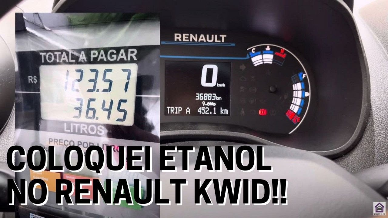 RENAULT KWID COM ETANOL É ECONÔMICO??