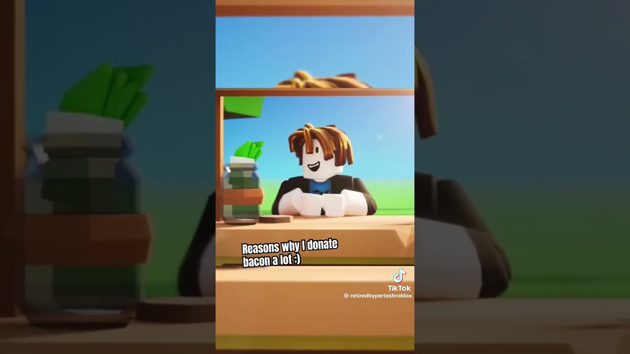 ⁠​⁠  Reason why I donate bacon there so nice and give back all there robux.
