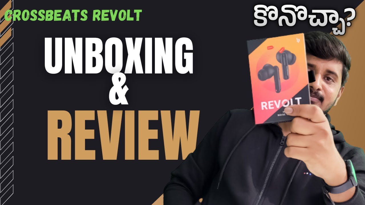 CROSSBEATS  Revolt  TWS Earbuds|| Unboxing & Full Review || in Telugu || #earbudsunder2500 #telugu