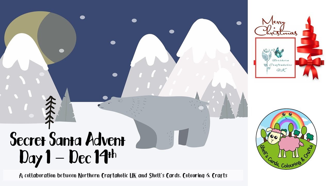 Secret Santa :: Advent Day 01 | Shell's Cards, Colouring & Crafts Collaboration 2025