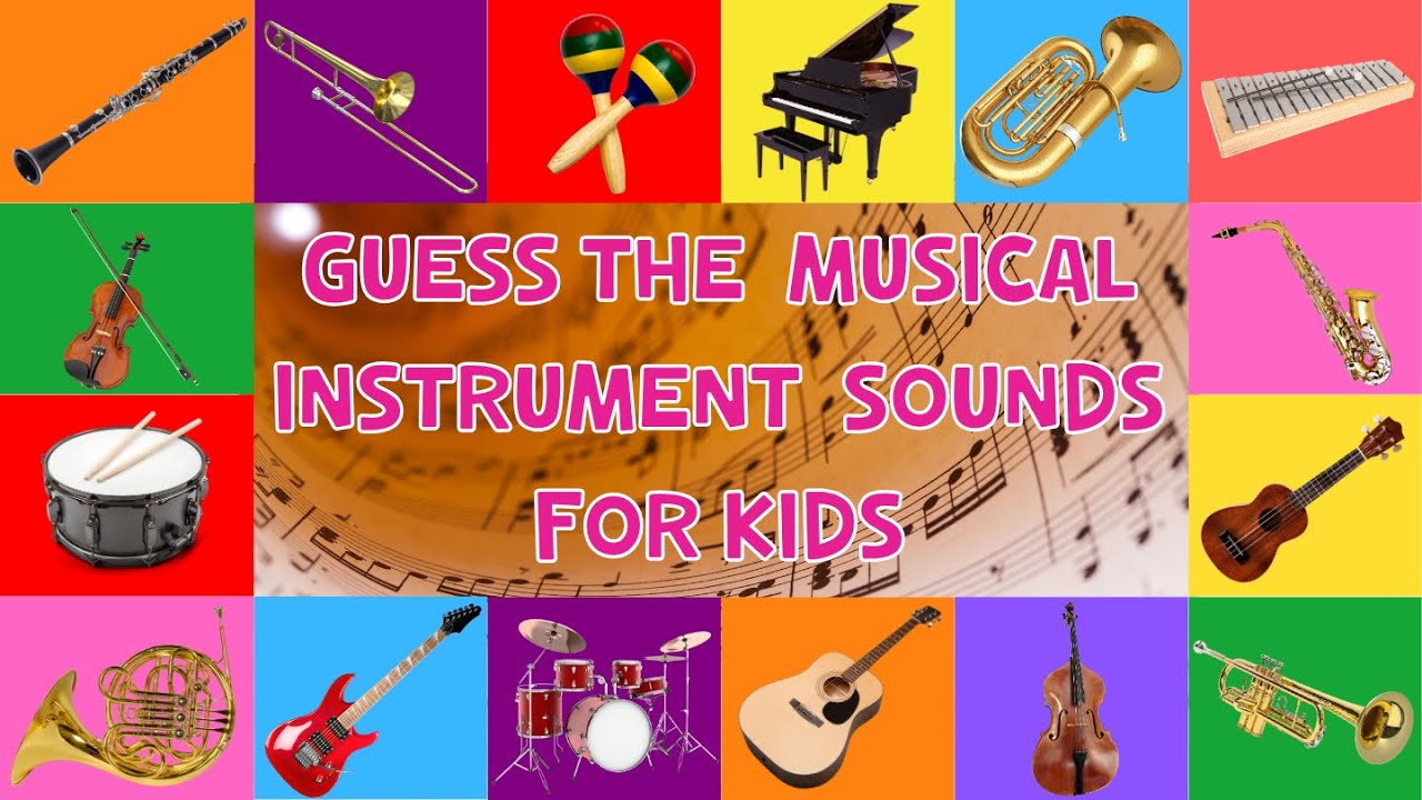 Guess The Musical Instrument Sounds For Kids | 4K