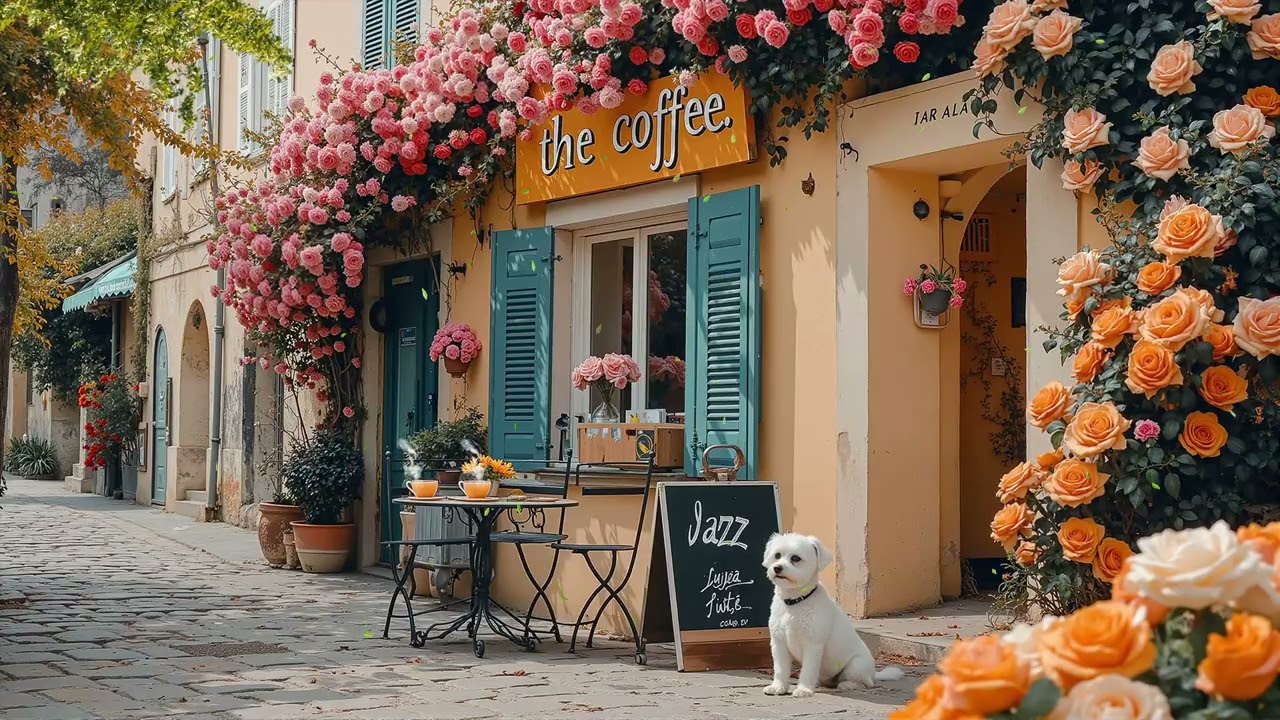 Serene Spring Jazz Cafe ☕ Minimal Smooth Jazz for Stress-Free Moments