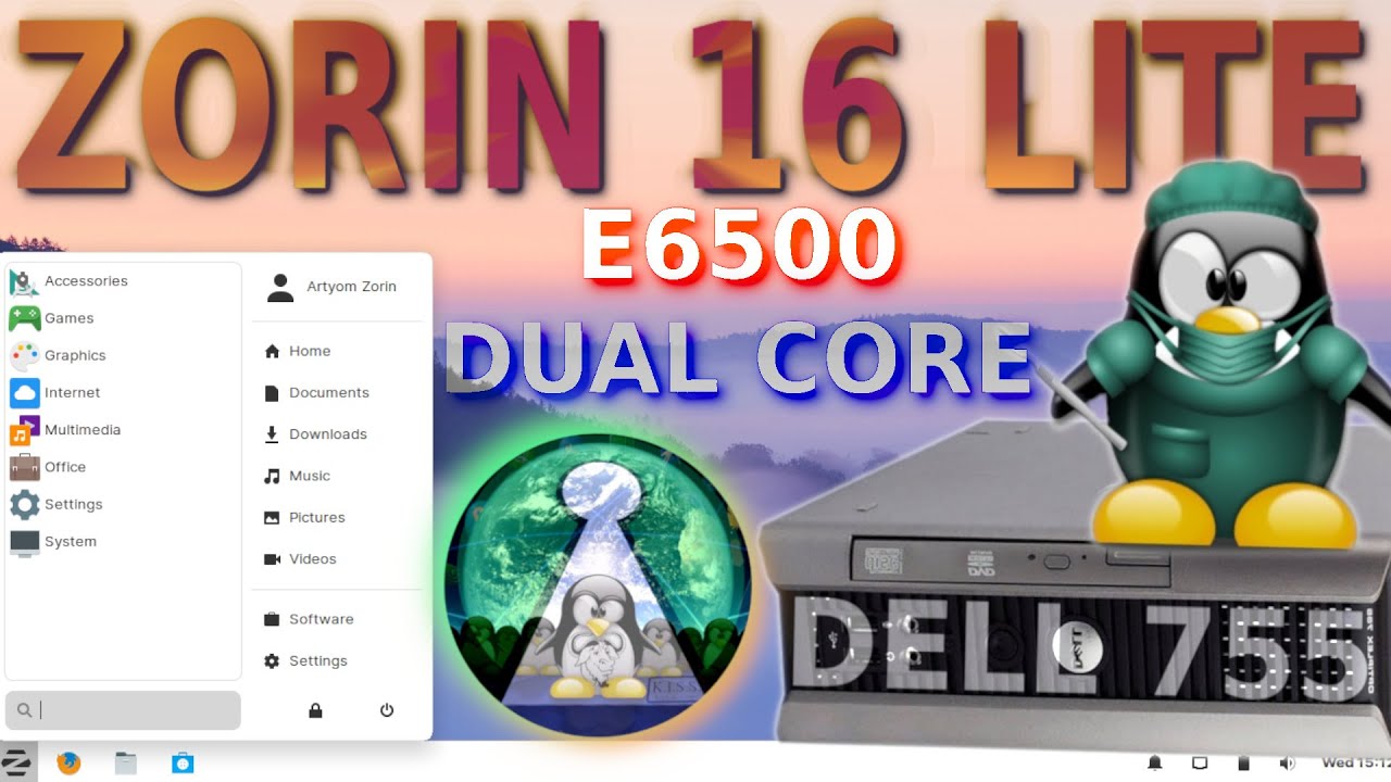 Test Linux Zorin 16 LITE i komputer z piwnicy Dell 755 2 rdzenie, 2 GB RAM - czy to zadziała ???