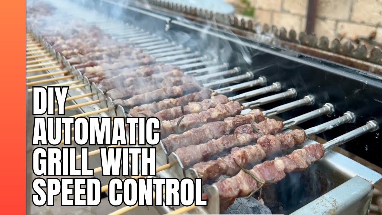 Costruisco una fornacella motorizzata per arrosticini  - DIY automatic grill with speed control