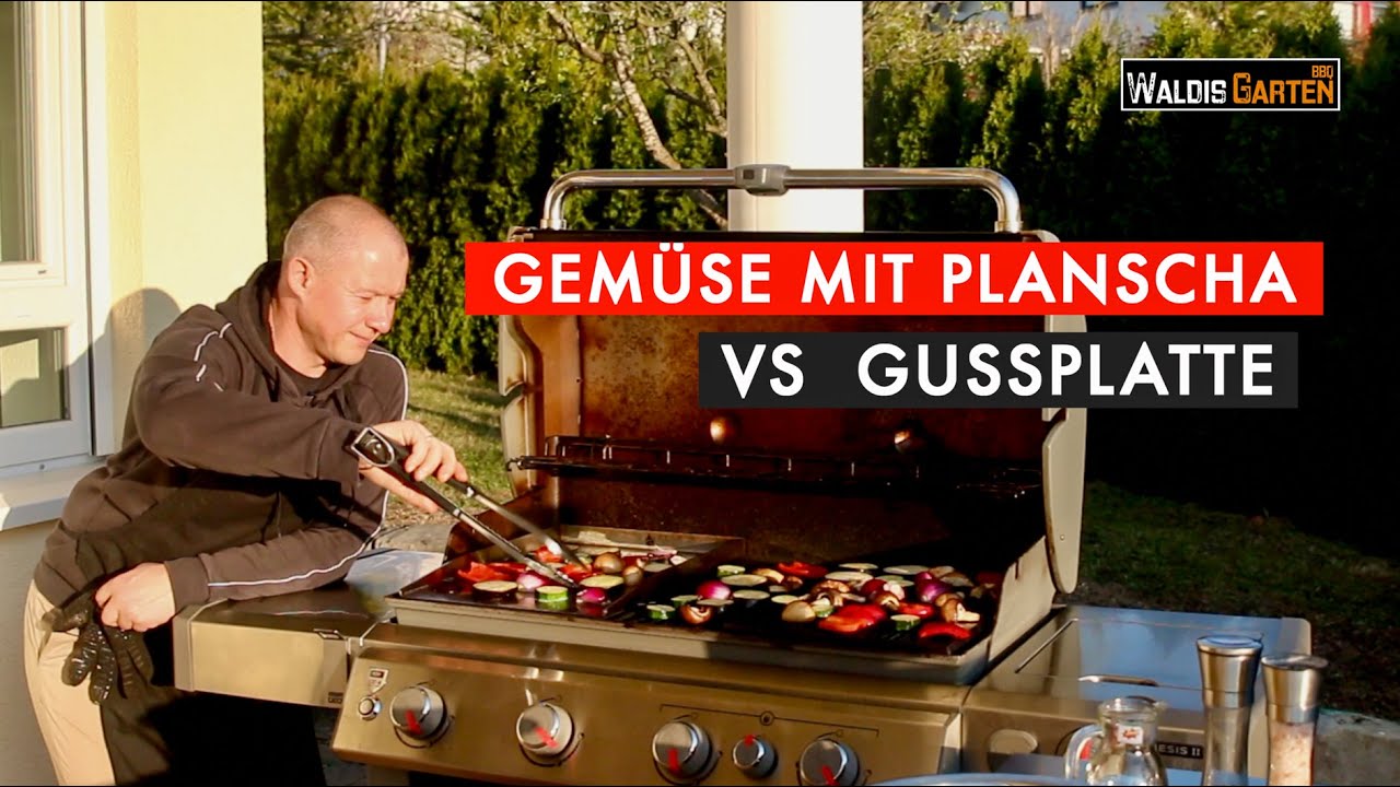 Planscha vs. Gussplatte: Was ist besser für Gemüse? | Gasgrill Test