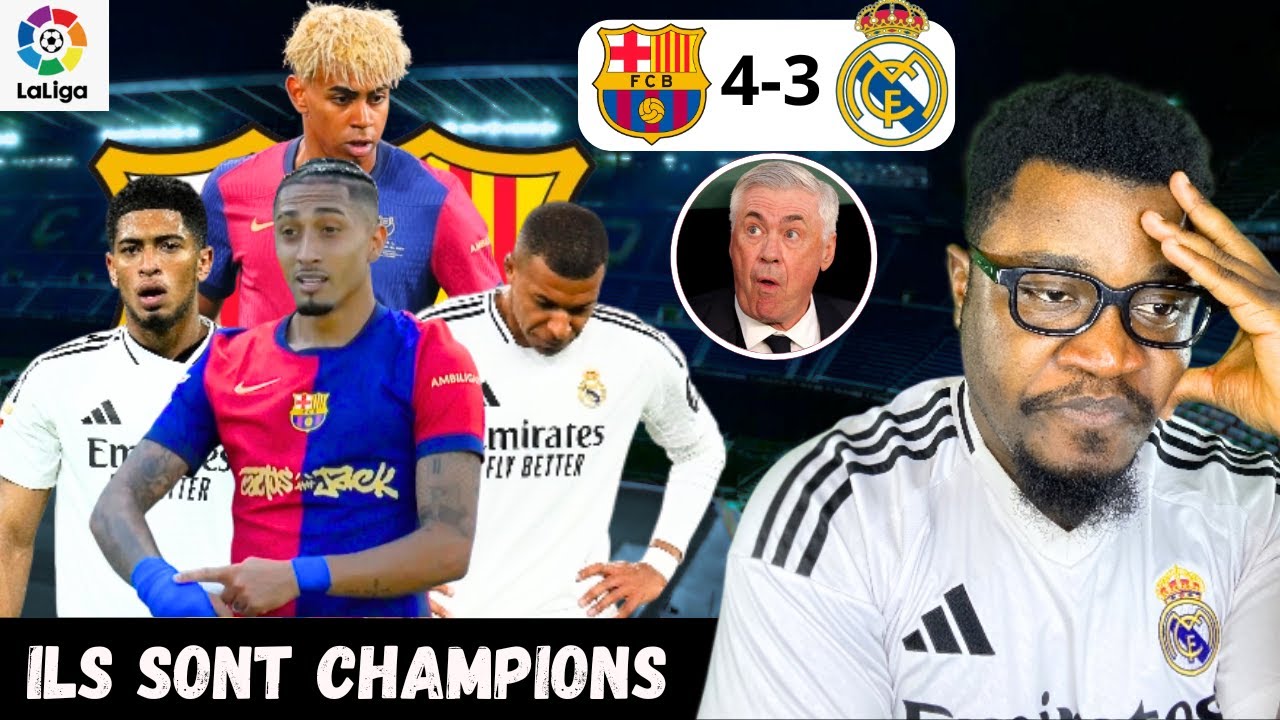 On s’est fait OUVRIR ENCORE…(Fc Barcelone 4-3 Réal Madrid)