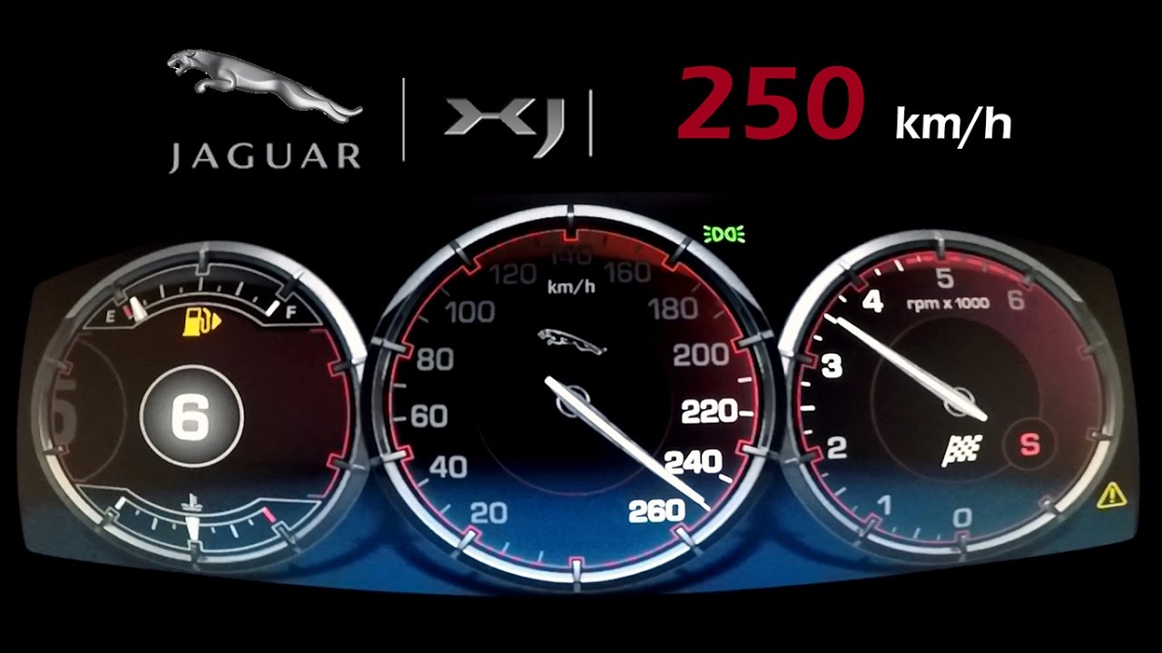 JAGUAR XJ 3.0 V6 Diesel - ACCE𝘓ERATION TOP SPEED 250​ Km/h