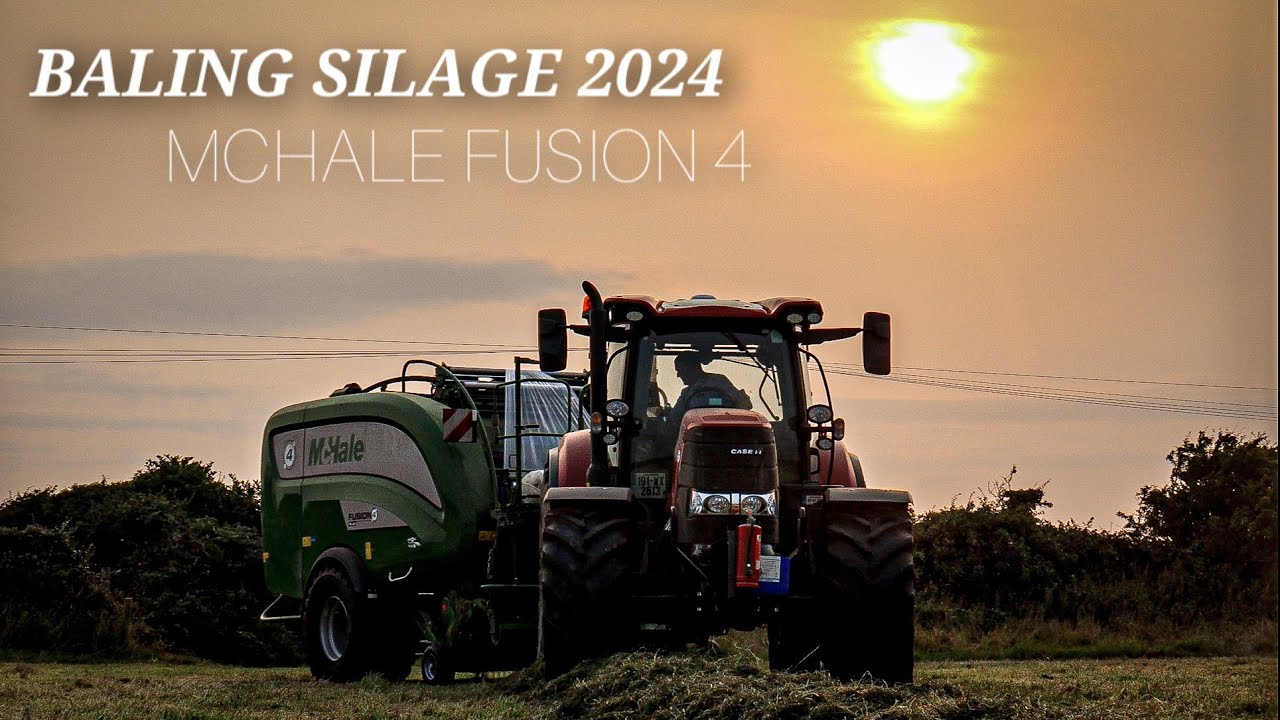 Baling Silage 2024 - Pat Kavanagh - McHale Fusion 4 Plus