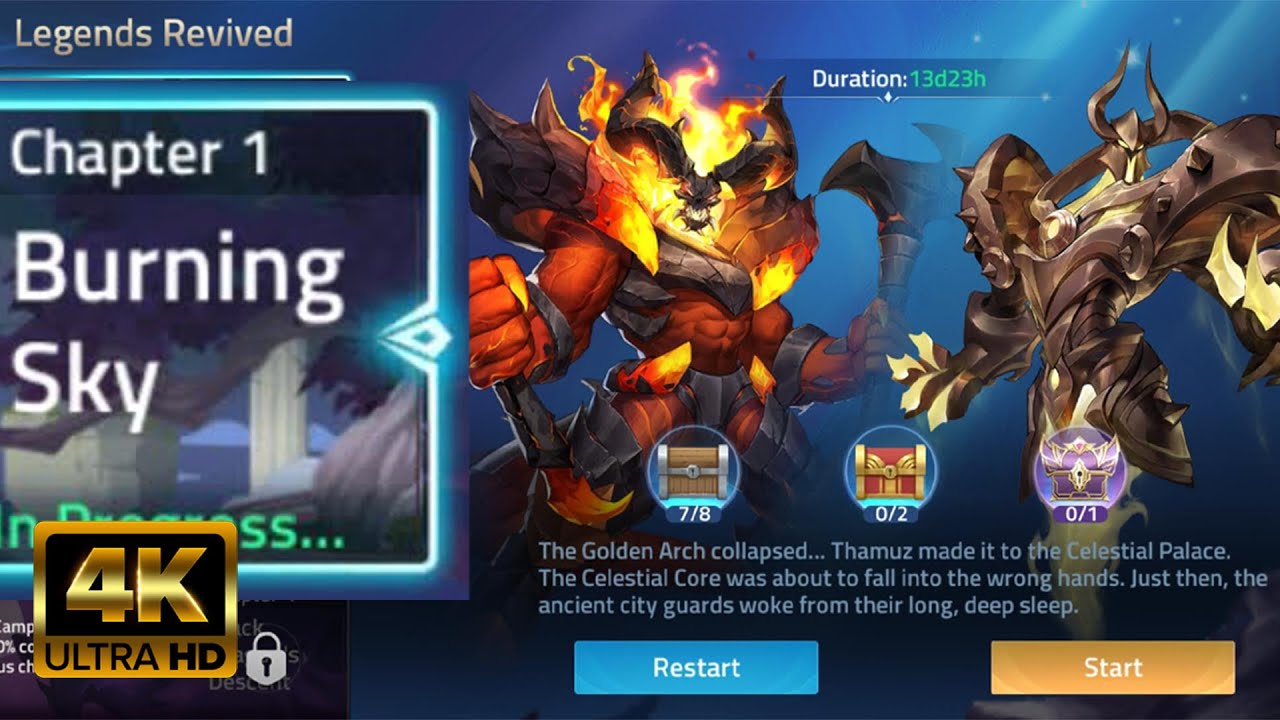 BURNING SKY Legends Revived CHAPTER 1 | Mobile Legend: Adventure Walkthrough