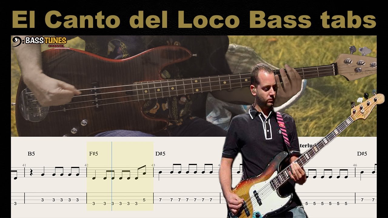 El Canto del Loco - Zapatillas BASS COVER (con Tab y Partitura)
