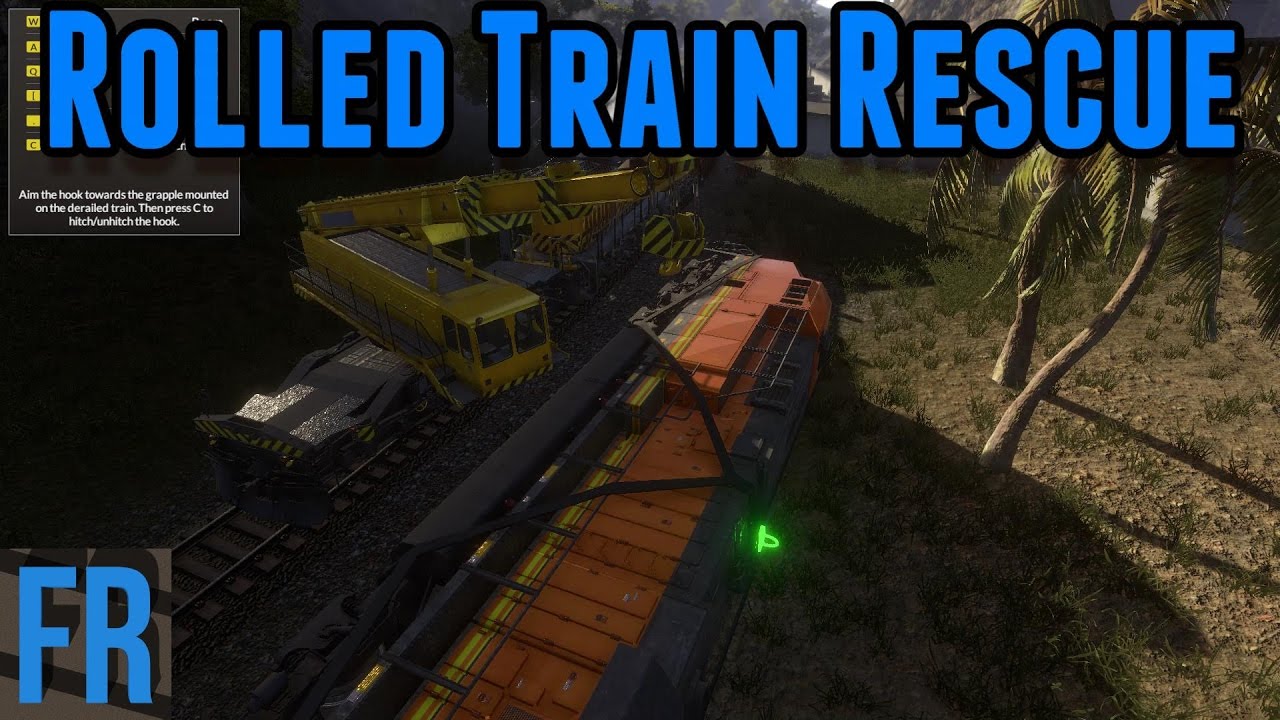 Спасение перевернувшегося поезда &mdash; Train Mechanic Simulator 2017