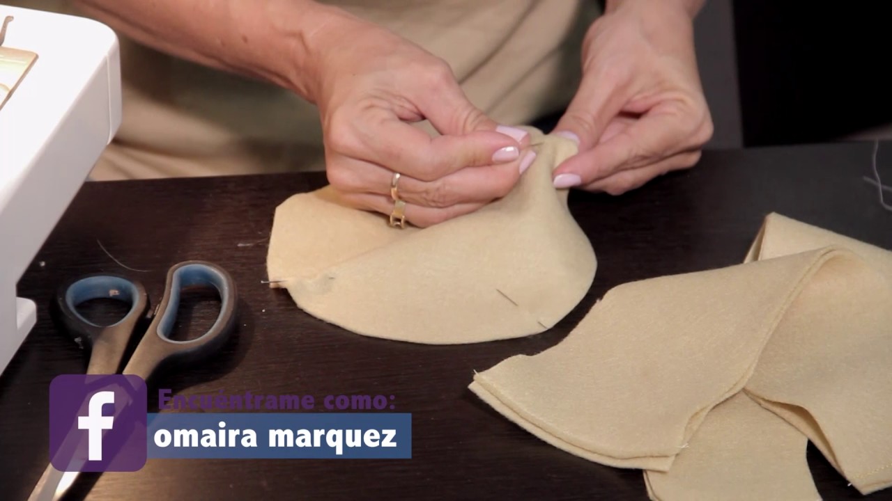 DIY Sombrero en paño lency decorado con flor - OmairaTV