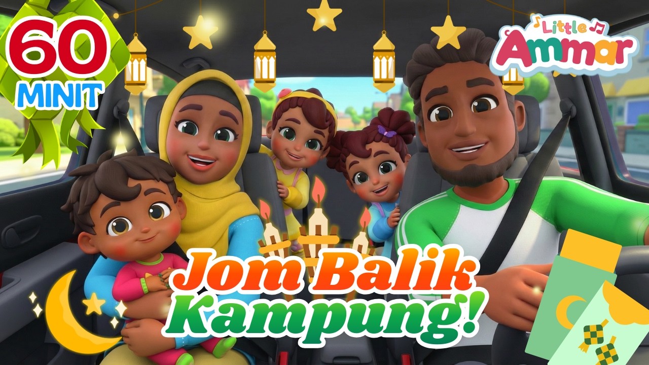 LAGU RAYA BARU! Little Ammar Balik Kampung | Minggu Depan Dah Raya 🌙 | Hati-hati di Jalanan