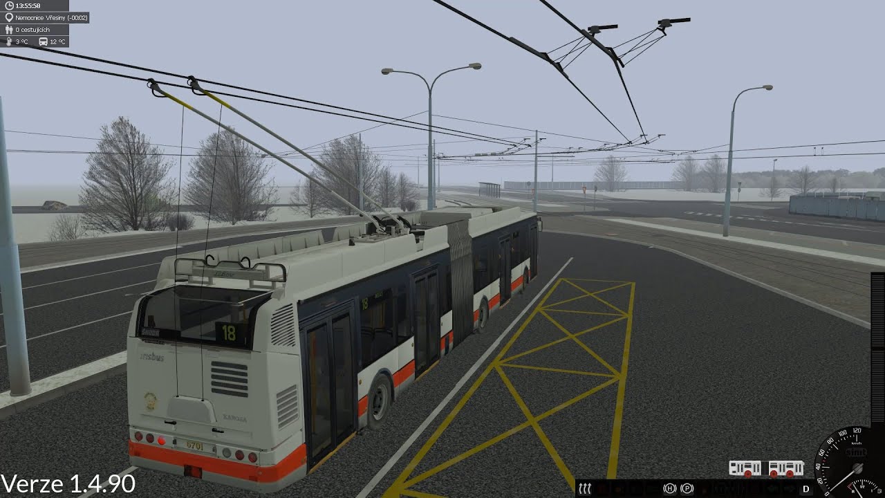SIMT MHD - Trolejbus 25Tr Citelis z města Bratislavy, Linka 18 | Nemocnice Vřesiny - Bělice!