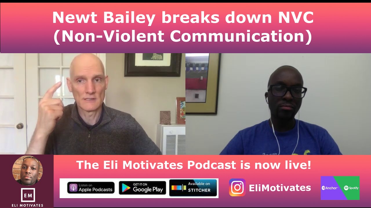 Eli Motivates Podcast Episode 2: Newt Bailey talks about his path to authenticity and NVC