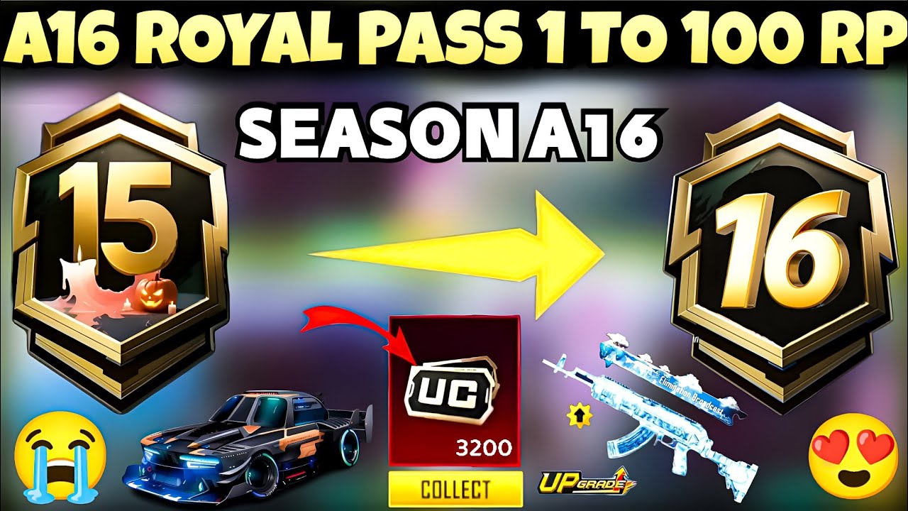 ✅ A16 Royal Pass | 1 To 100 Rp Rewards🔥| A16 Royal Pass Leaks💯| Pubg A16 Royal Pass | PUBG/BGMI