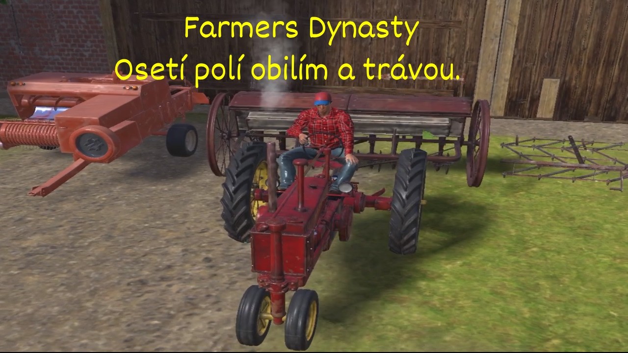 armers Dynasty – Gameplay/Letsplay CZ/SK #25 – Osev polí obilím a trávou pro naše krávy