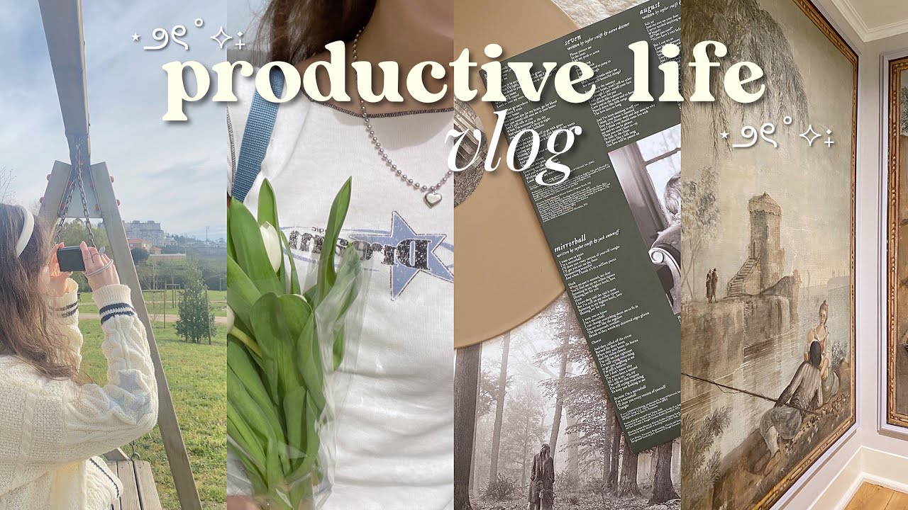 productive life vlog 🌷 school trip, spring days, planning my spring break...
