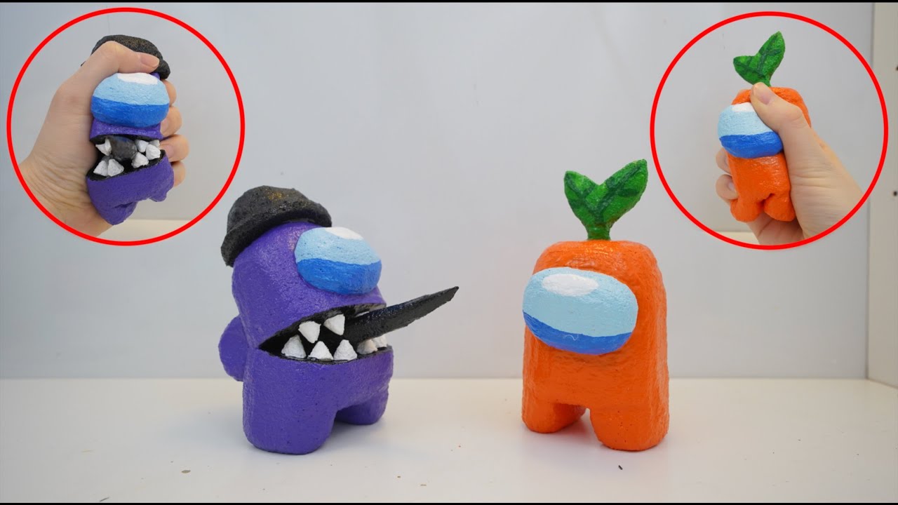 DIY Among Us Imposter and Crewmate Squishy