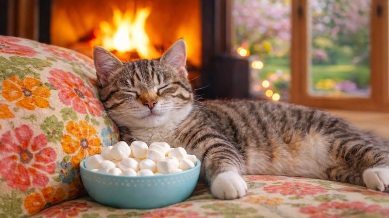 Deep Sleep Music For Cat 🐈 Soothing Sounds Reduce Anxiety & Calms Your Cat and Relaxation