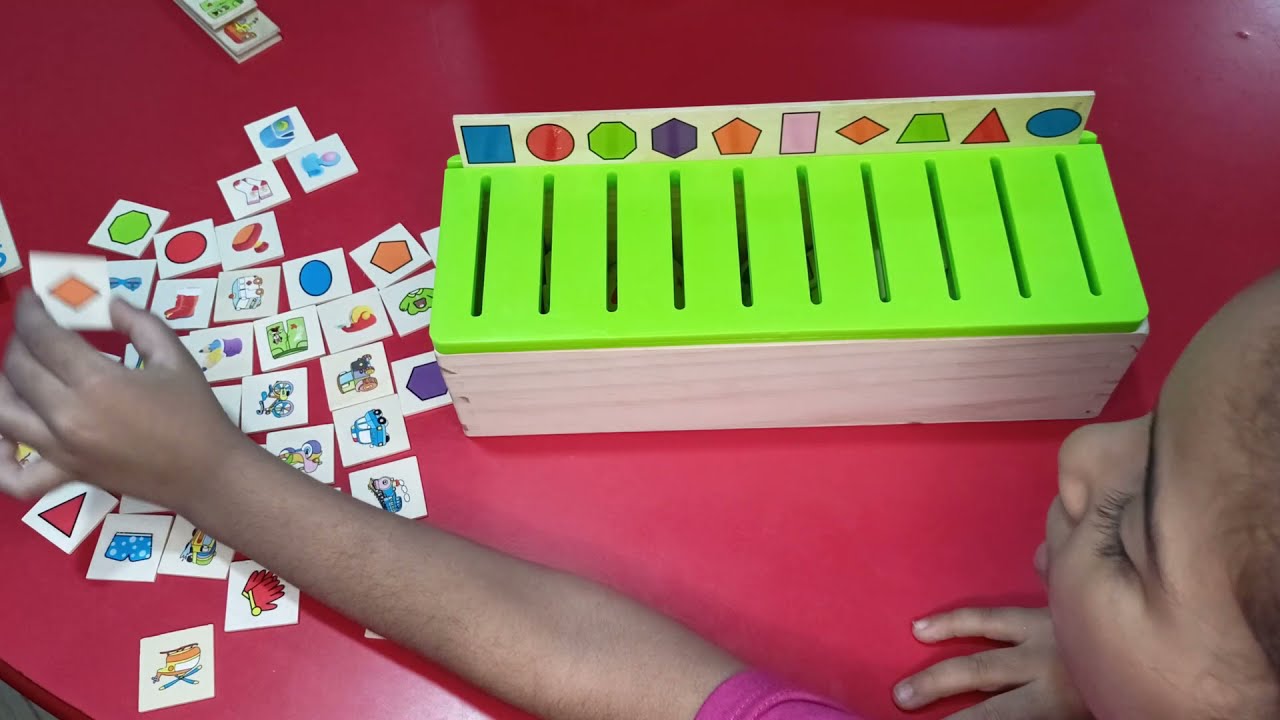 منتسوري -   Montessori - knowledge classification box - skills training, training observation