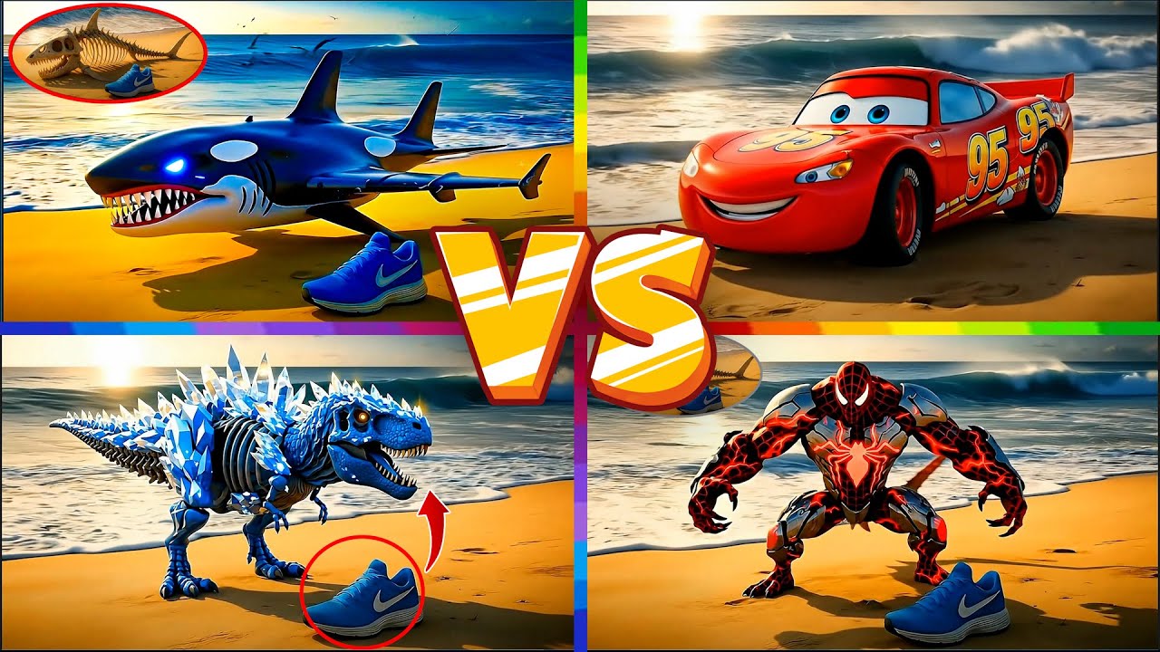 BRAINROT MCQUEEN 🆚 BRAINROT VENOM 🆚 BRAINROT JETS 🆚 BRAINROT DINOSAUR - Tiles Hop EDM Rush!