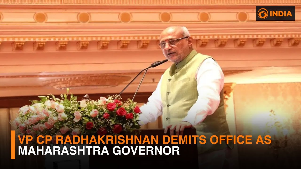 Newly elected Vice-President CP Radhakrishnan demits office as Maharashtra Governor