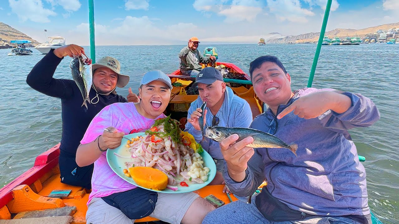 Pescamos y Preparamos Ceviche en el medio del Mar Ft. @Dilo Nomas @MarkoTk @Tablita Fishing