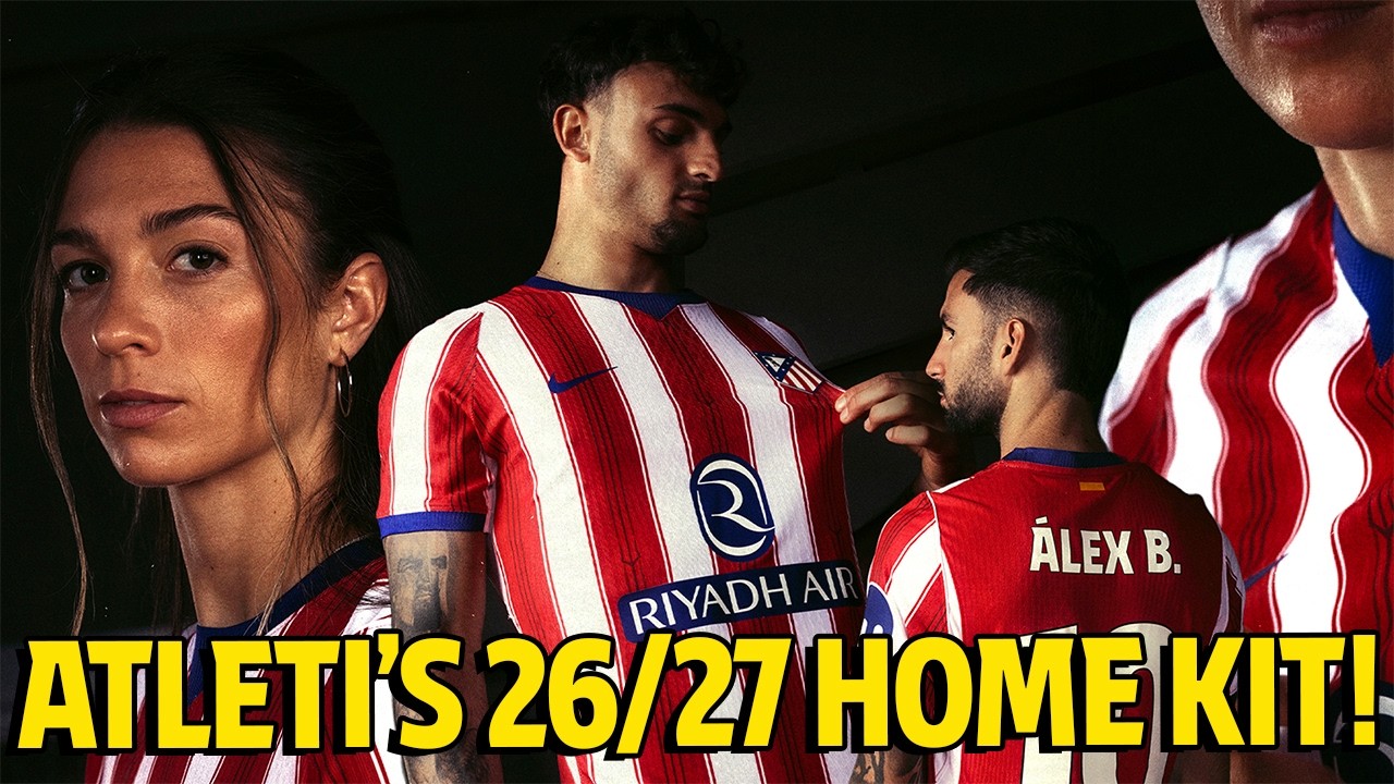 Atl&eacute;tico de Madrid introduces their home kit for the 2026/27 season! ❤🤍