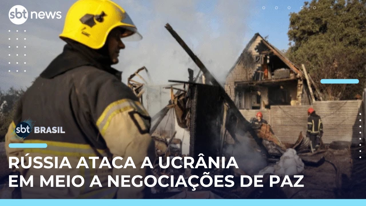 Rússia lança maior ataque desde início de negociações de paz com a Ucrânia | #SBTBrasil