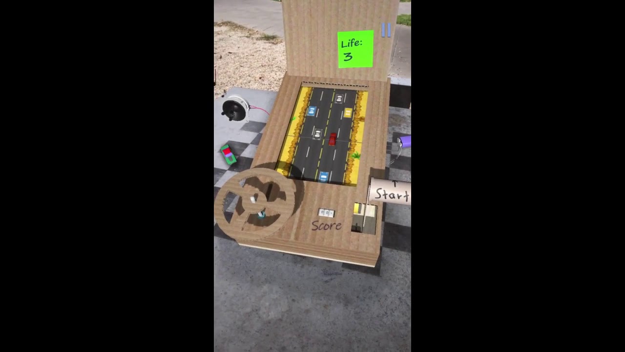AR Cardboard Racing