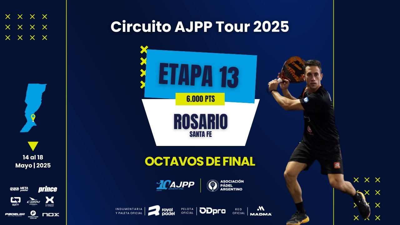 CIRCUITO AJPP TOUR 2025 | ROSARIO (SANTA FE) | OCTAVOS | EN VIVO